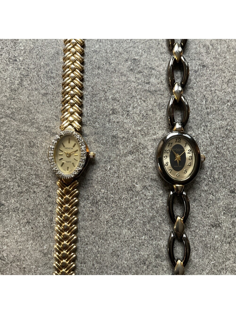 Beautiful Pair Of Vintage Womens Geneva & LA Watches Both Watches Run Great B-A